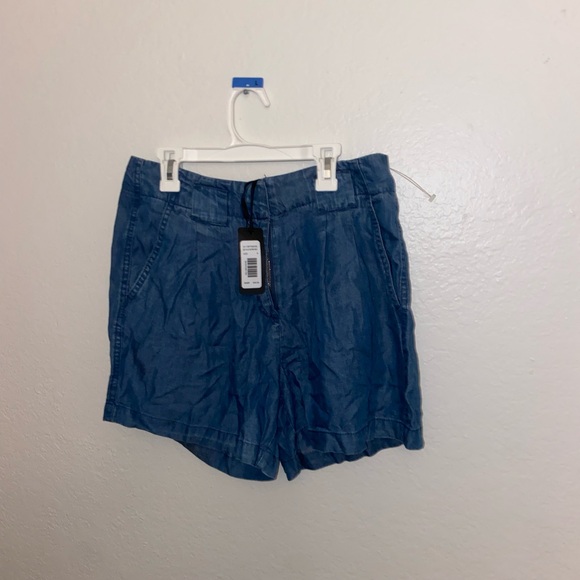 cute blue Jean denim shorts flowey formal y2k bottoms festival rich girl vibes - Picture 5 of 12